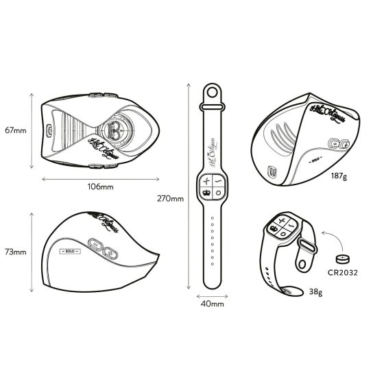 Hot Octopuss - masturbátor pro muže - dálkové ovládání - černá