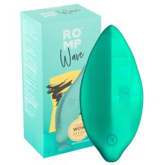   ROMP Wave - dobíjecí, vodotěsný vibrátor na klitoris (zelený)