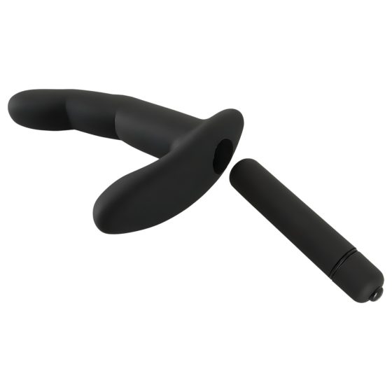 Rebel Naughty Finger - anální vibrátor pro muže (černý)