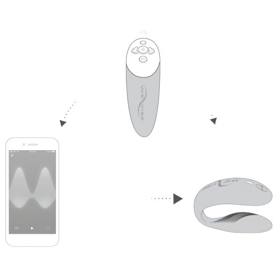 We-Vibe Chorus - dobíjecí, chytrý párový vibrátor (růžový)