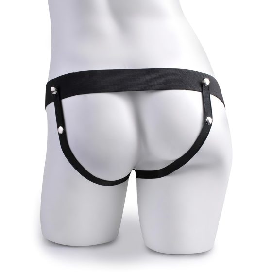 Fetish Strap-On 6 - připínací, dutý vibrátor (přírodní)