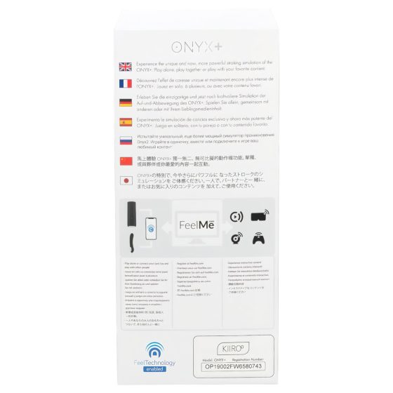 Kiiroo Onyx+ - interaktivní masturbátor (černý)