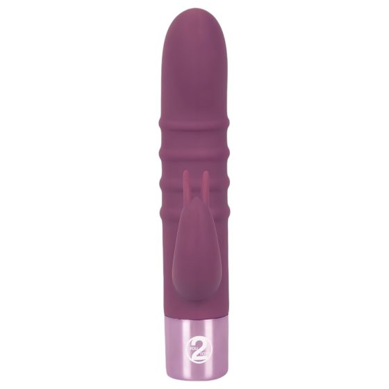 Rabbit Vibe - akumulátorový G-bod vibrátor s klitorálním ramenem (fialový)