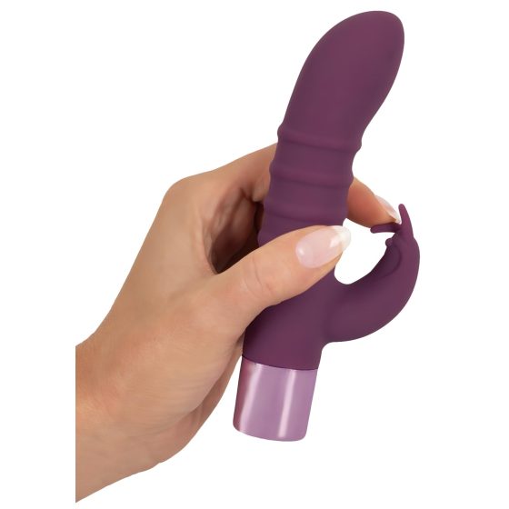 Rabbit Vibe - akumulátorový G-bod vibrátor s klitorálním ramenem (fialový)
