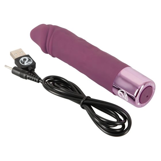 You2Toys Elegantní Realistický - akumulátorový, vodotěsný vibrátor (fialový)
