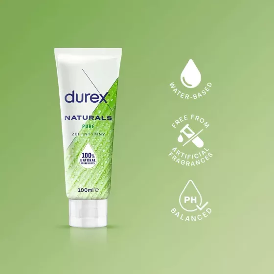 Durex Naturals - lubrikační gel - přírodní složení - 100 ml