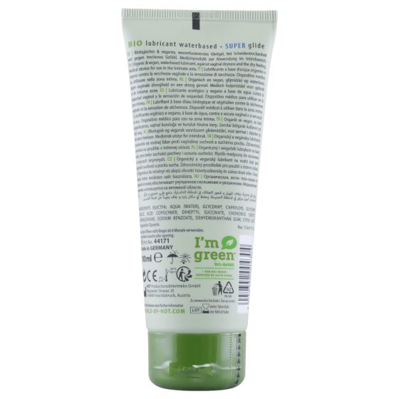 HOT - lubrikant na vodní bázi - veganský - 100 ml