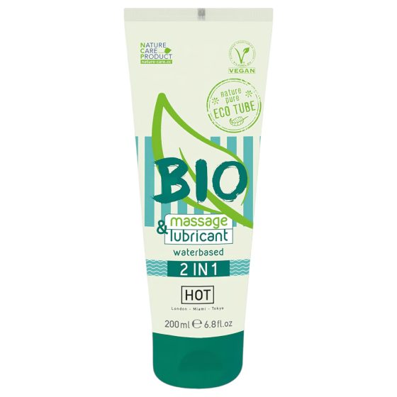 HOT Bio - lubrikační a masážní gel na vodní bázi - 200 ml