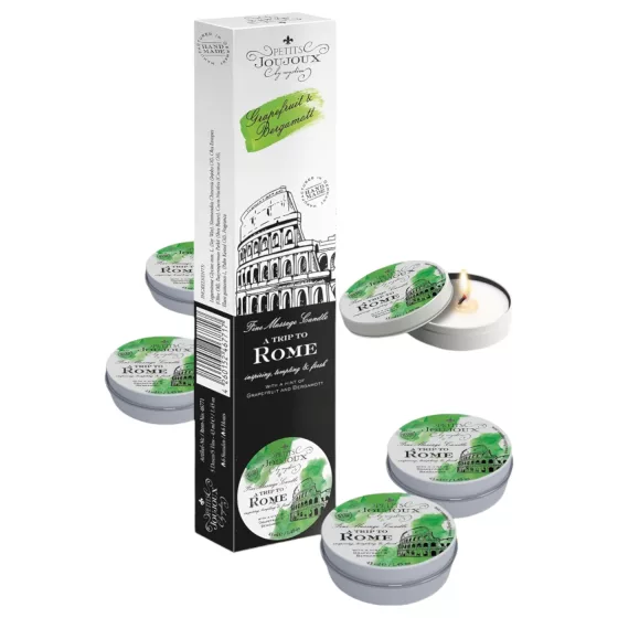 Petits Joujoux - masážní svíčka - grapefruit bergamot - sada 5x43 ml