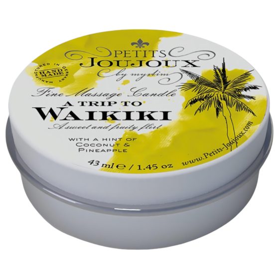 Petits Joujoux Waikiki - masážní svíčka - kokos-ananas (43 ml)