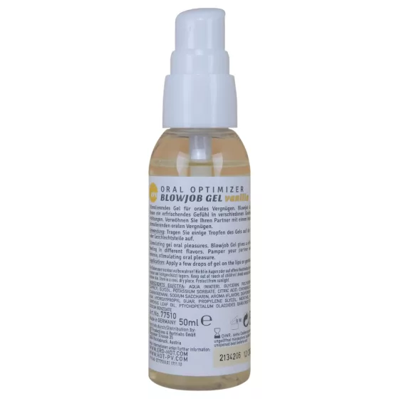 HOT - Blowjob Gel - lubrikační gel na orální sex - vanilka (50 ml)