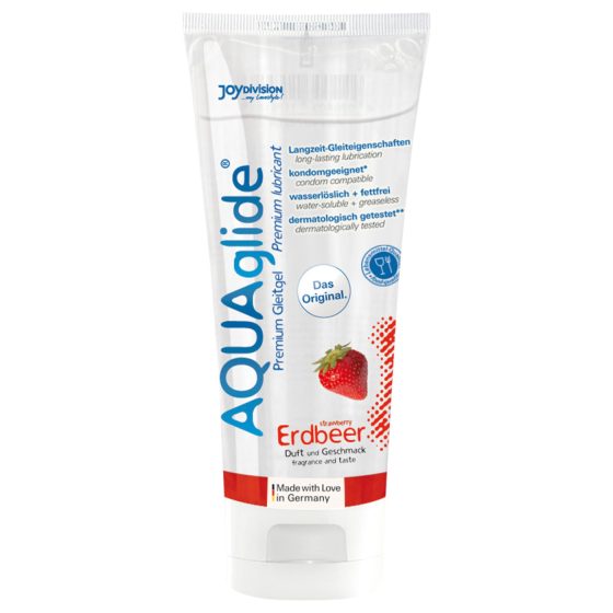 AQUAglide - vodní lubrikant - jahoda (100ml)