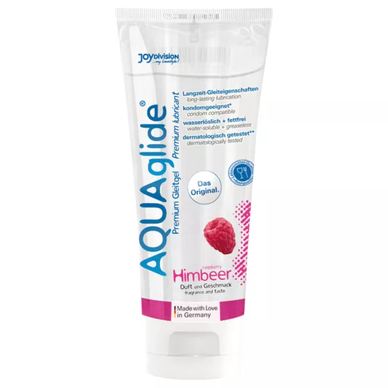 AQUAglide - lubrikant na vodní bázi - malina - 100 ml