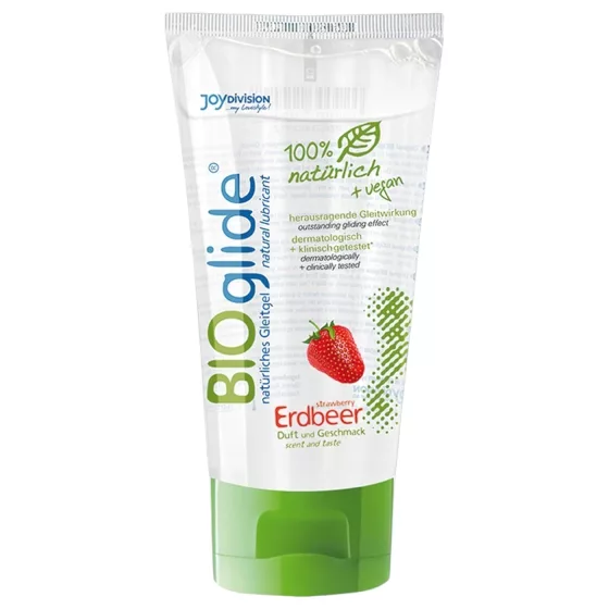 BIOglide - lubrikant na vodní bázi - jahoda - 80 ml