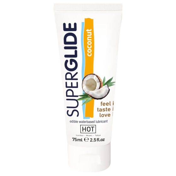 HOT Superglide - jedlý lubrikační gel s kokosem - 75 ml