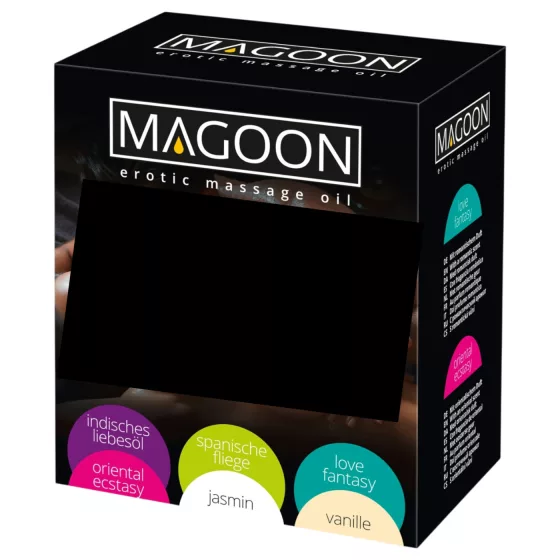 Sada masážních olejů Magoon (6 ks × 100 ml)