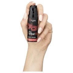   Orgie Sexy Vibe HOT - jahodový hřejivý tekutý vibrátor (15 ml)