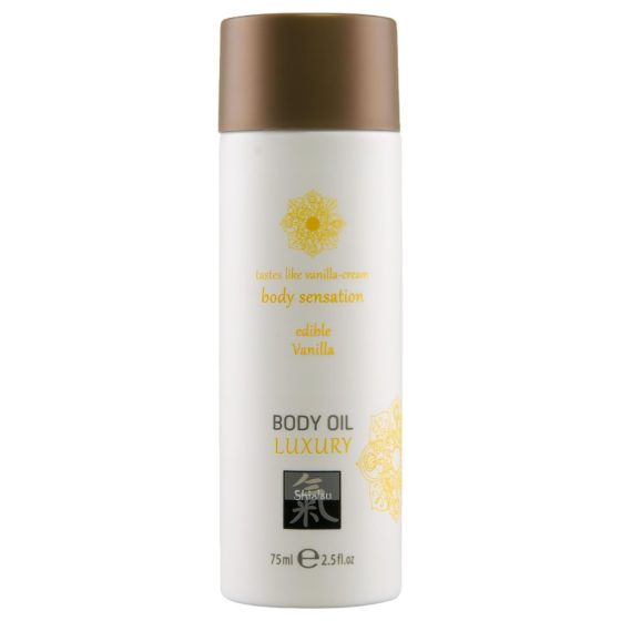 Shiatsu Luxury - jedlý masážní olej - vanilka - 75ml