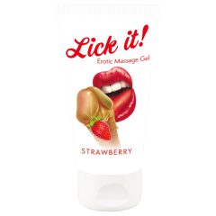 Lízni to! - 2v1 jedlý lubrikant - jahoda (50ml)