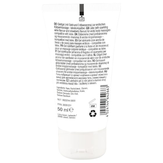 Lick it! - 2v1 jedlý lubrikant - šampaňské-jahoda (50ml)