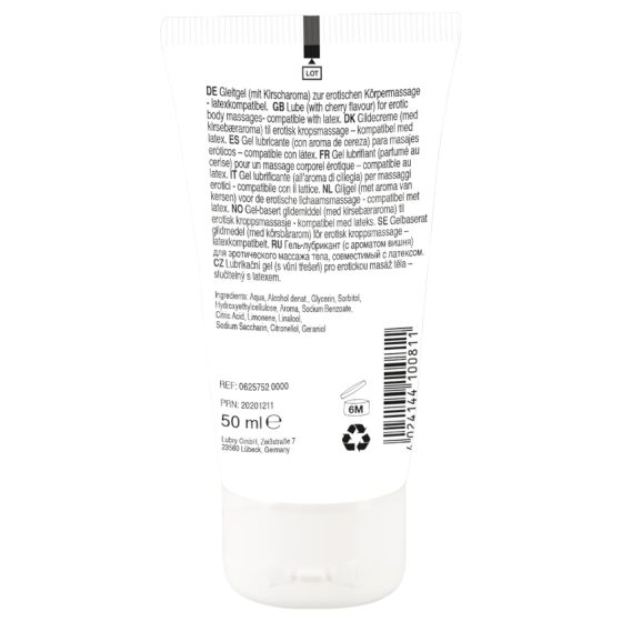 Lízej to! - 2v1 jedlý lubrikant - třešeň (50ml)