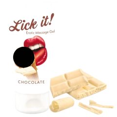 Lick it! - 2v1 jedlý lubrikant - bílá čokoláda (50ml)