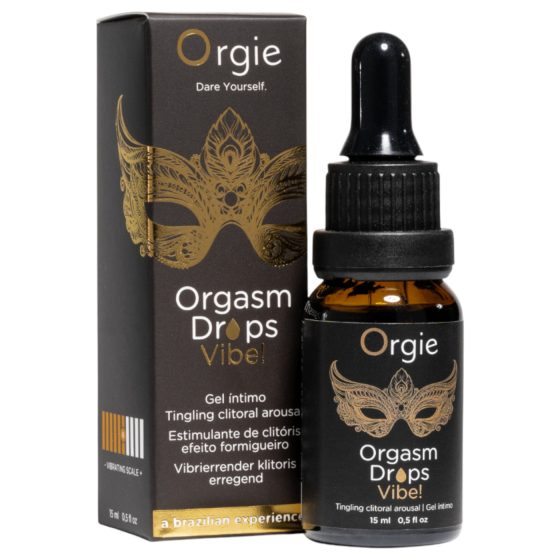 Orgie - intim gel pro ženy - vibrační stimulační kapky - 15 ml