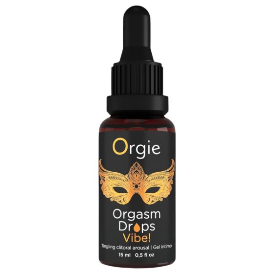 Orgie Orgasm Drops Vibe - brnivý intimní gel pro ženy (15 ml)