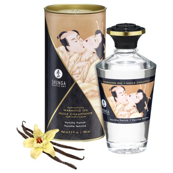 / Shunga - hřejivý masážní olej - vanilka (100 ml)
