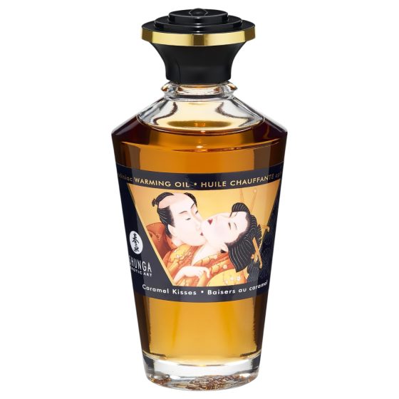 Shunga - masážní olej s hřejivým efektem - karamel - 100 ml
