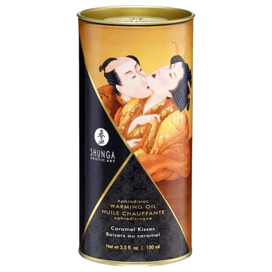 Shunga - masážní olej s hřejivým efektem - karamel - 100 ml