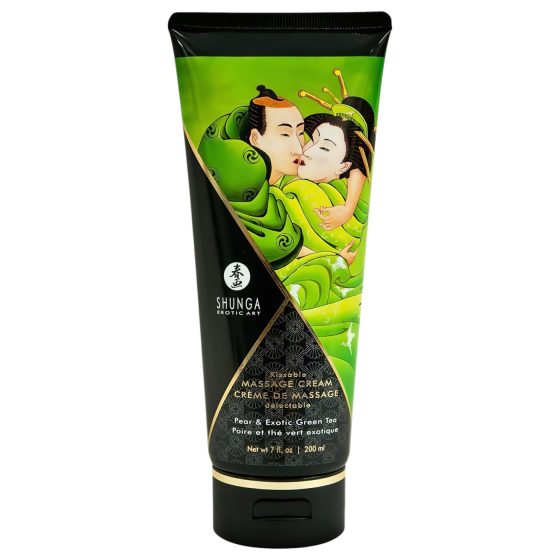 Shunga - masážní krém - hruška (200ml)