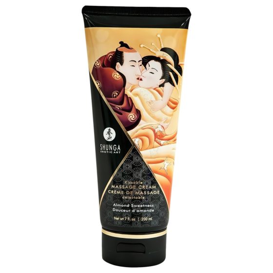 Shunga - masážní krém - sladké mandle (200 ml)