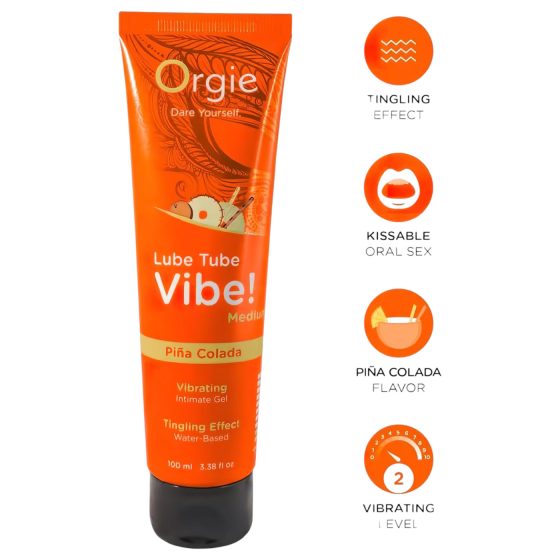 Orgie Lube Tube - brnivý intimní gel - Pina Colada (100ml)