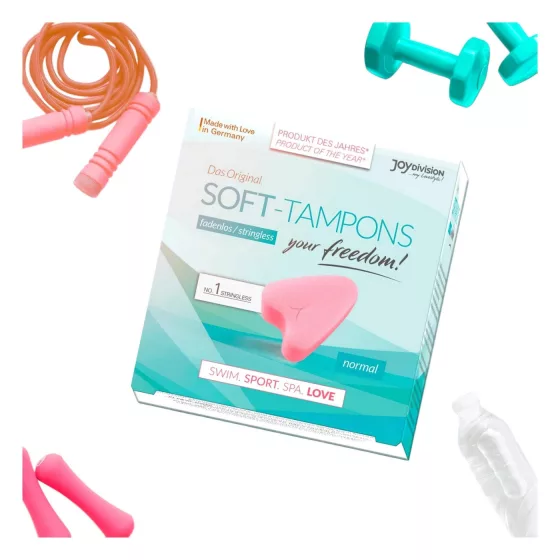 JoyDivision Soft-Tampons - měkké tampóny bez šňůrky (3 ks)