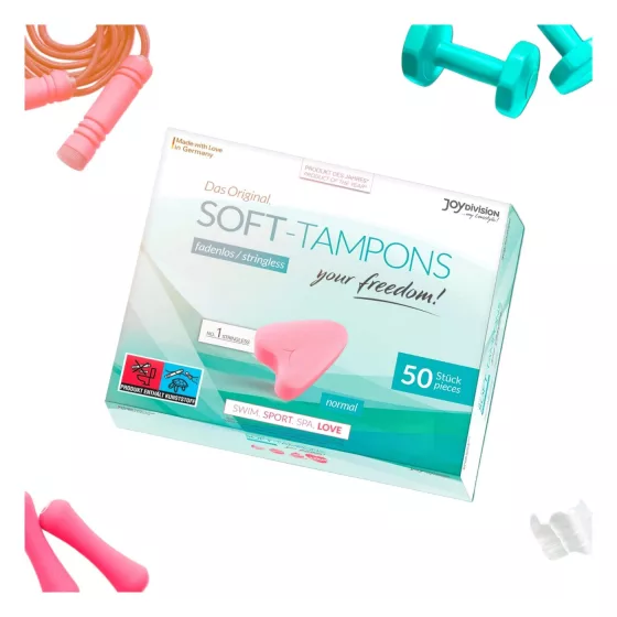 JoyDivision Soft-Tampons - měkké tampóny bez šňůrky (50 ks)