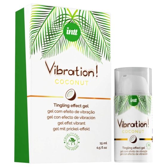 Intt Vibration! - tekutý vibrátor - kokos - 15 ml