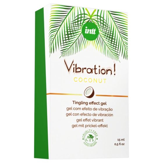 Intt Vibration! - tekutý vibrátor - kokos - 15 ml