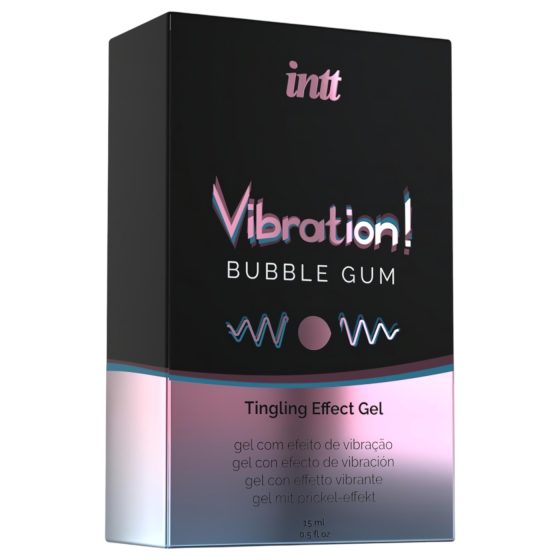 Intt Vibration! - tekutý vibrátor - žvýkačková příchuť - 15 ml