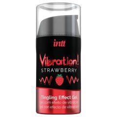 Intt Vibration! - tekutý vibrátor - jahoda - 15 ml