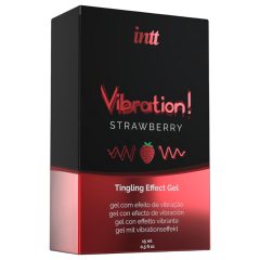 Intt Vibration! - tekutý vibrátor - jahoda - 15 ml