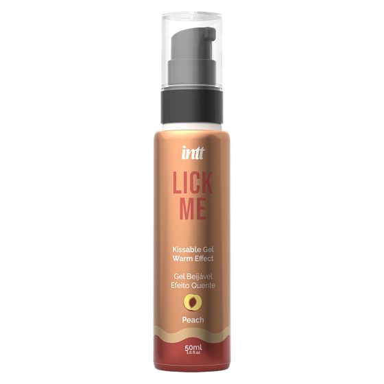 Intt Lick Me - lubrikační gel s hřejivým efektem - broskev 50ml