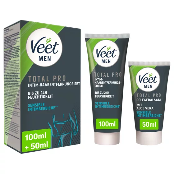 Veet - intimní depilační krém a balzám pro muže (100 ml + 50 ml)
