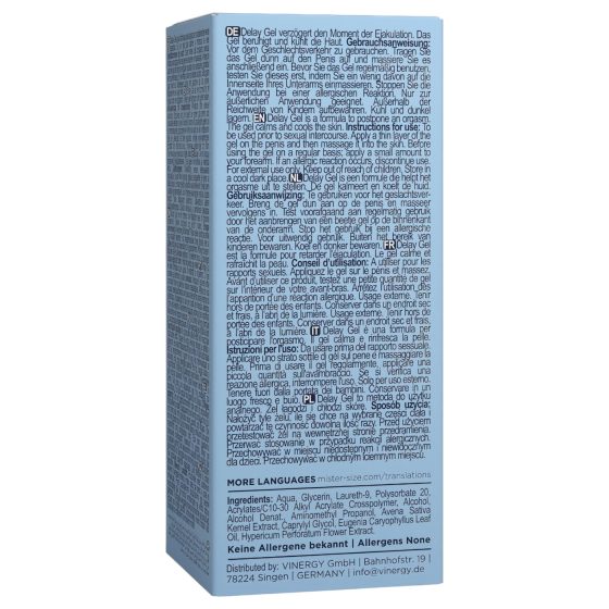 Mister Size - gel na oddálení ejakulace - 50 ml