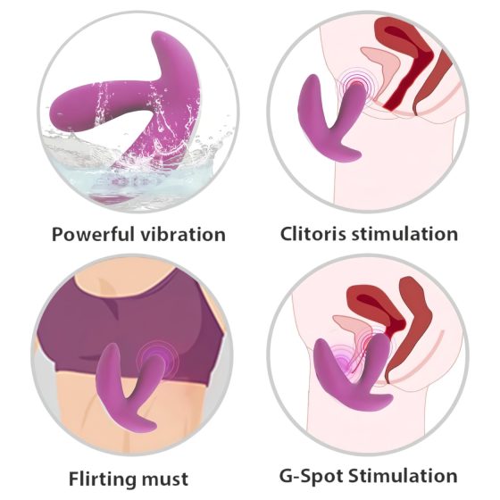 Cotoxo Sedlo - dálkově ovládaný prostatický vibrátor (fialový)