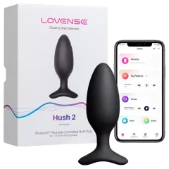   Lovense Hush 2 S - anální vibrátor ovládaný aplikací (38 mm, černý)