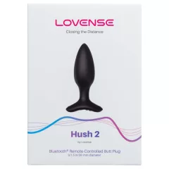   Lovense Hush 2 S - anální vibrátor ovládaný aplikací (38 mm, černý)