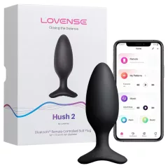   Lovense Hush 2 M - anální vibrátor ovládaný aplikací (45 mm, černý)