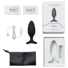   Lovense Hush 2 M - anální vibrátor ovládaný aplikací (45 mm, černý)