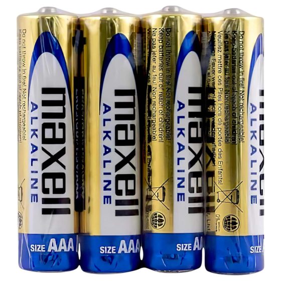 Maxell AAA - alkalické mikrotužkové baterie AAA (4ks)